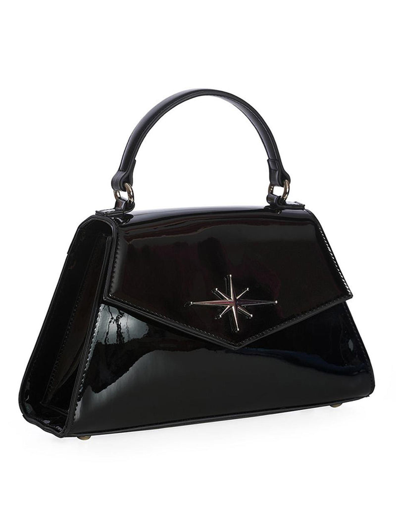 Rockabilly 1950s Vintage Style Black Star Handbag