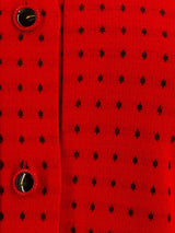 Riddella Vintage Red Dotty Jersey Dress