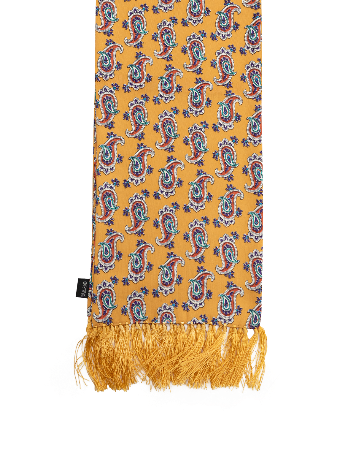 100% Silk Classic Paisley Aviator Scarf - Gold – RevivalVintage