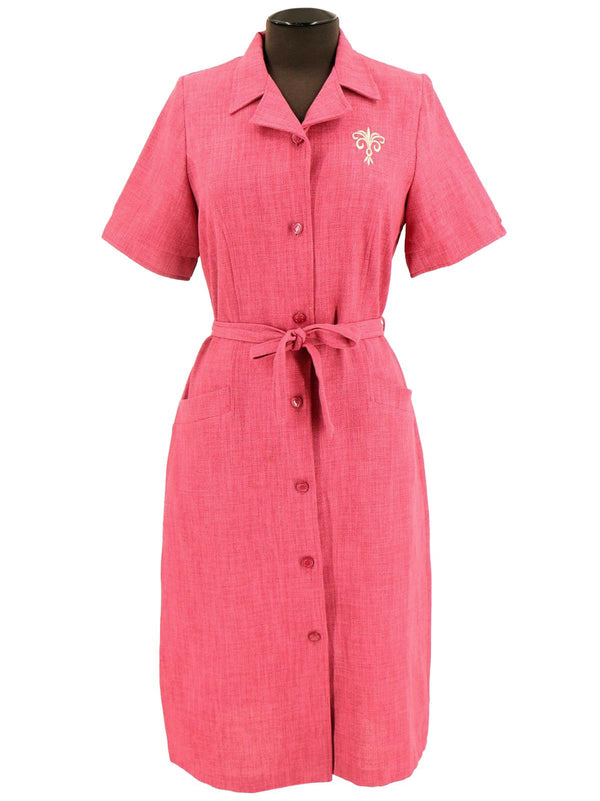Vintage 1940s Style Pink Shift Dress