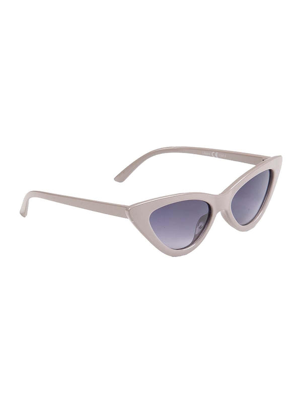 50s Retro Style Grey Catseye Wing Sunglasses