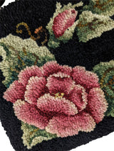 True Vintage 1930s Rose Carpet Design Clutch Bag