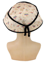 1950s Vintage Oriental Fluted Halo Hat