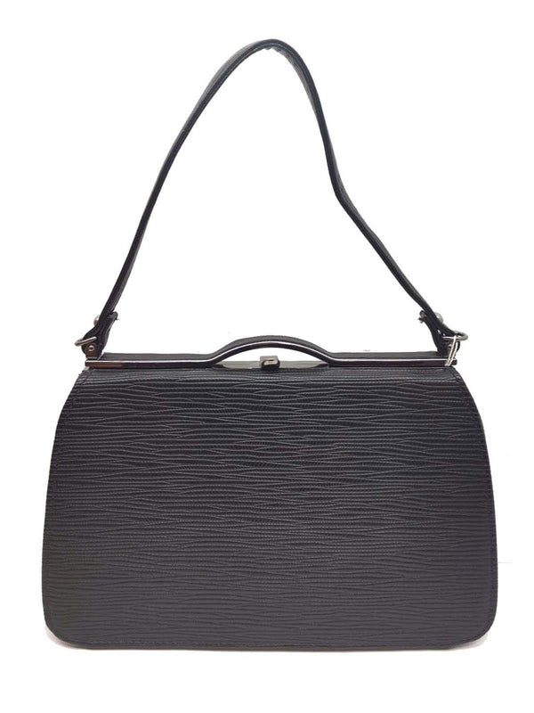 Black Narrow Frame Vintage Style Bag