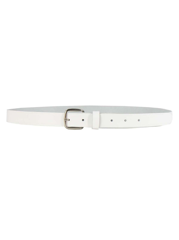 White 1950s Vintage Look One Inch Wide Belt