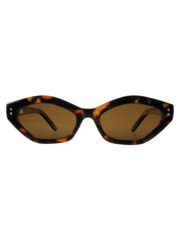 Thin Tortoiseshell Catseye Frame Retro Sunglasses