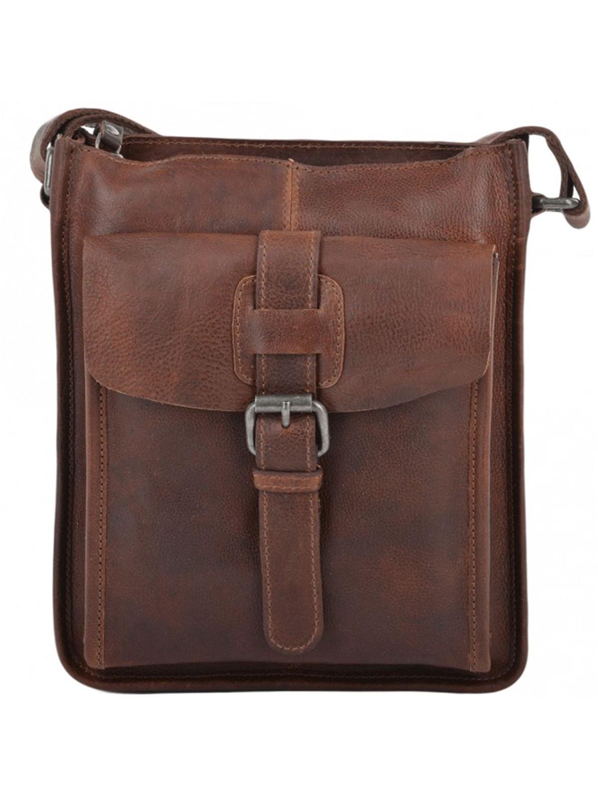 Leather Messenger for Men Cross Body Bag Gift for Him Flap 