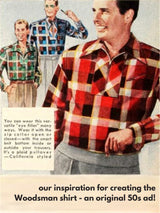 Woodsman Redwood Tartan Red Vintage Style Leisure Shirt