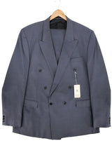 Blue Grey 1940s Demob Style Deadstock Suit