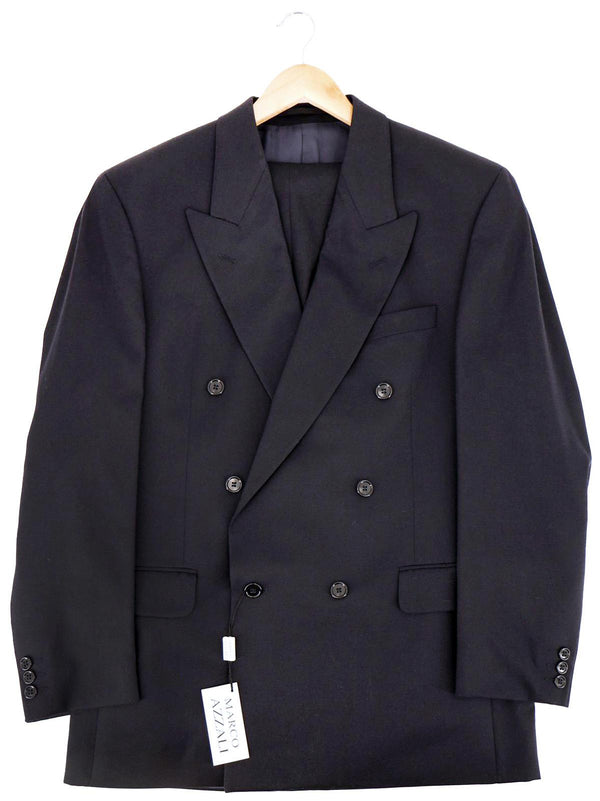 1940s Look Navy Double Breasted Suit