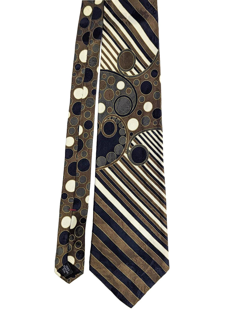 Ruffini Spot & Stripe Silk Jacquard Tie