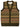 Scottish Wool Buttoned Fairisle Tank Top in Pine Green