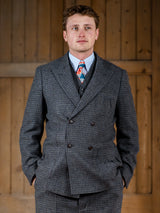 Countryman Check Tweed Jacket - Shingle Blue