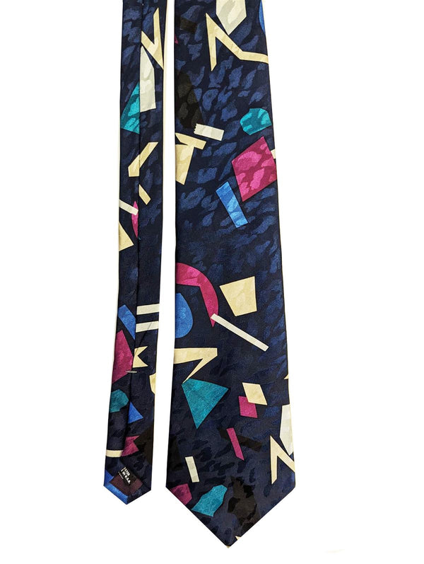 Abstract Bugle Boy Vintage Silk Tie