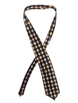 Vintage Silk Tie Harlequin Diamond Pattern