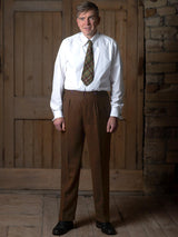 Midcentury Vintage Edwin Trousers in Carob Brown