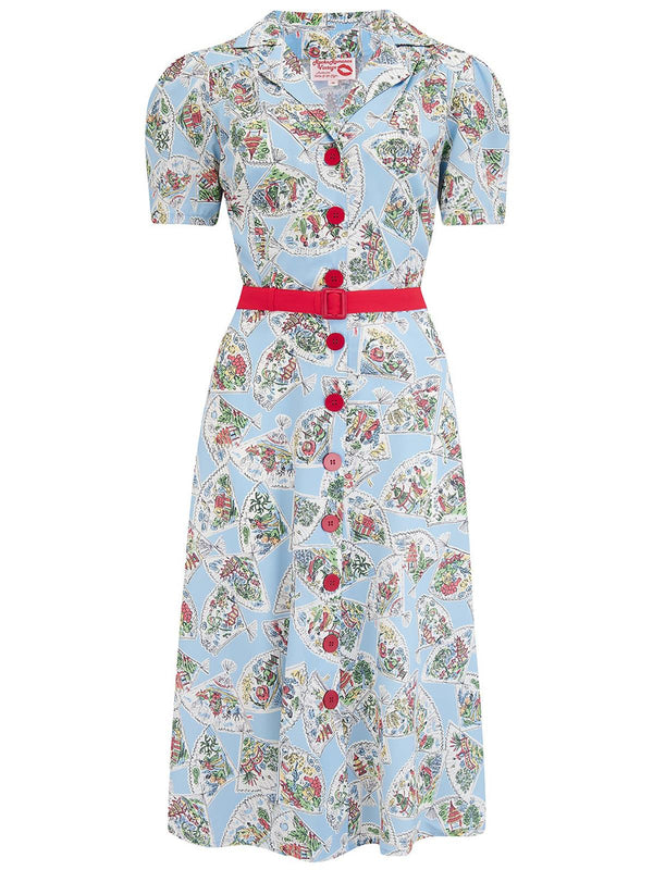 Vintage Style Shirtwaister Pagoda Dress