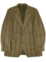 Vintage Tailored Tweed Men's Blazer Jacket