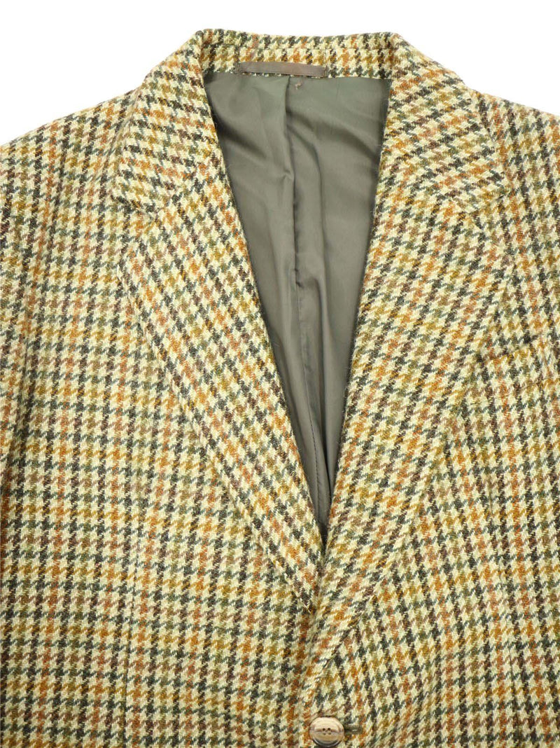 Check Scottish Wool Tweed Vintage Jacket