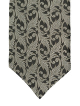 Silver Print Pure Silk Vintage Style Cravat