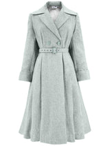 1940s Vintage Promenade Swing Coat in Sky Blue