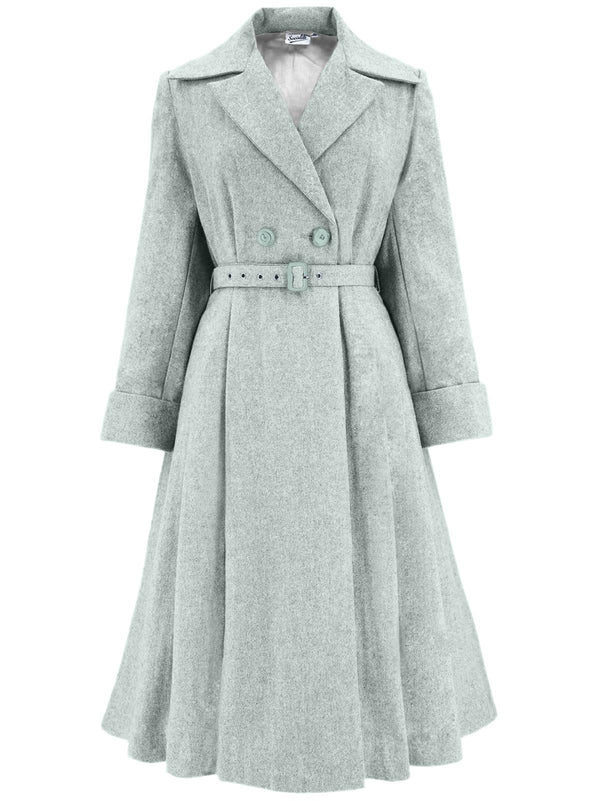 1940s Vintage Promenade Swing Coat in Sky Blue