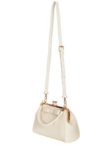 Retro Cream Small Bow Decor Handbag