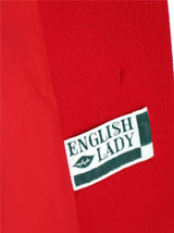 1960s Red English Lady Vintage Crimplene Coat