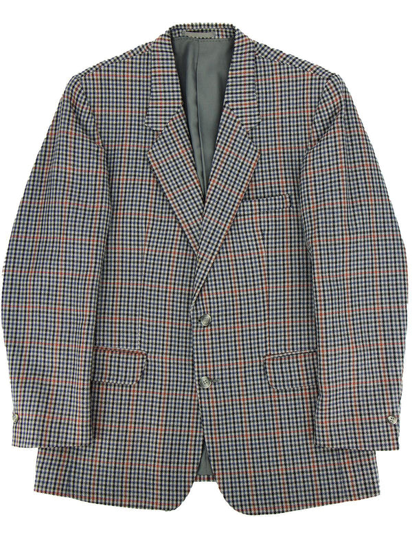 Vintage Grey Check Wool Jacket