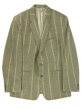 Harris Tweed Khaki Stripe Vintage Wool Jacket