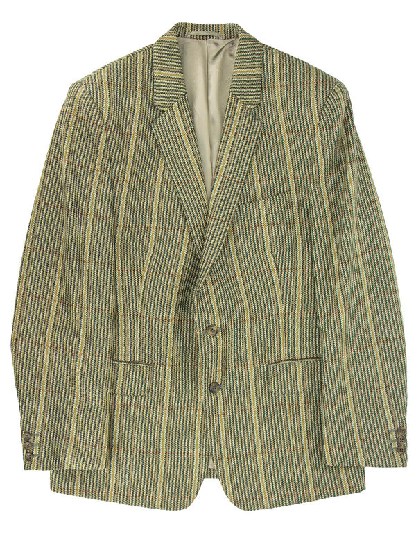 Harris Tweed Khaki Stripe Vintage Wool Jacket