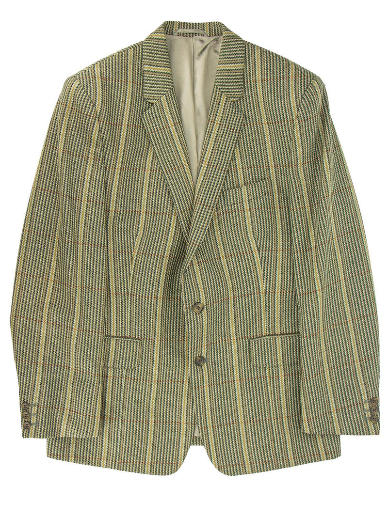 Harris Tweed Khaki Stripe Vintage Wool Jacket