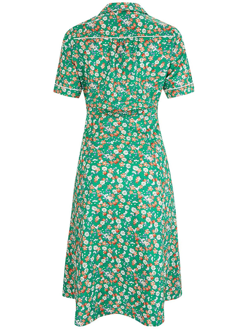 1940s Vintage Harmony Shirtwaist Dress in Daybreak