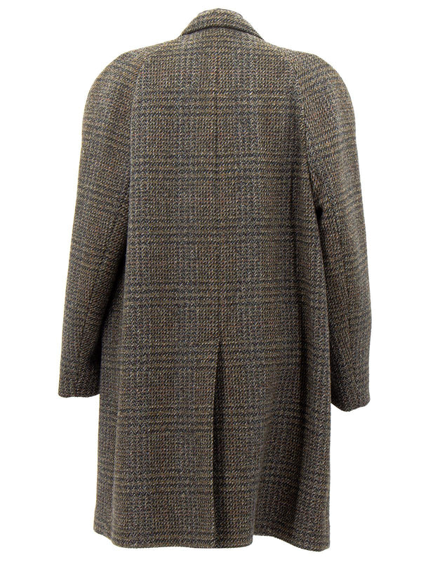 1960s Vintage Wool Crombie Coat By Dunn & Co