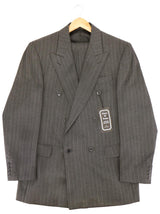 1940s Look Grey Pinstripe Double Breasted Demob Suit
