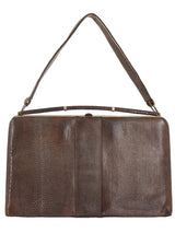 Lederer Chocolate Brown Vintage Frame Bag