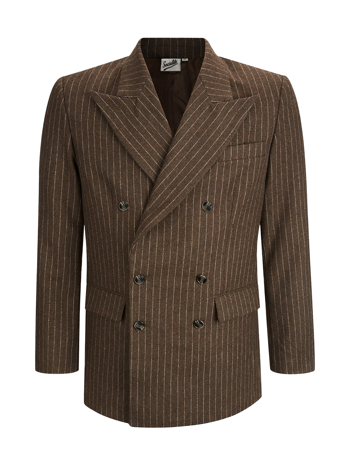 Demob Brown Pinstripe Three-Piece Suit | Goodwood Style – RevivalVintage