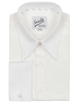 Pearl White Socialite Deluxe Spearpoint Collar Shirt