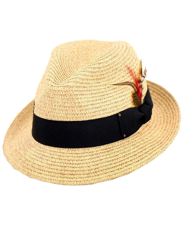 Vintage Inspired Mens Trilby Sun Hat
