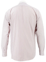 White Detachable Spearpoint Shirt - Red Orton Stripe