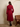 1950s Vintage Style Belted Dress - Burgundy Red