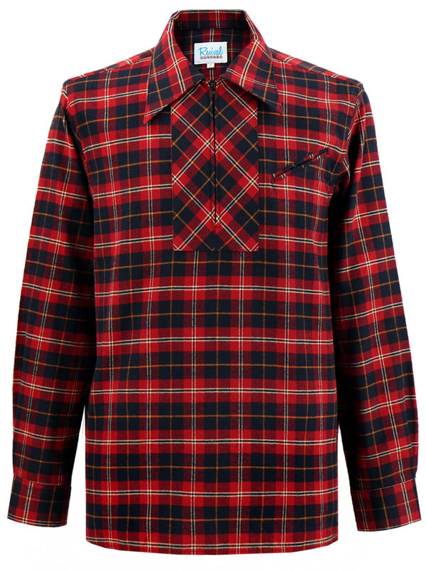 Woodsman Redwood Tartan Red Vintage Style Leisure Shirt