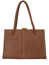 Vintage Classic Tan Faux Leather Handbag