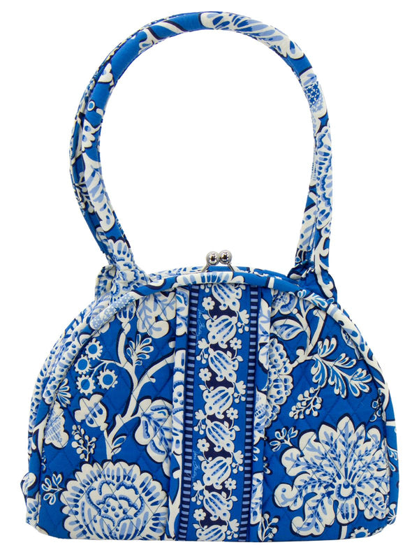 Vera Bradley Blue Print Quilted Retro Bag