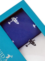 Blue & White Spitfire Cotton Handkerchief Set