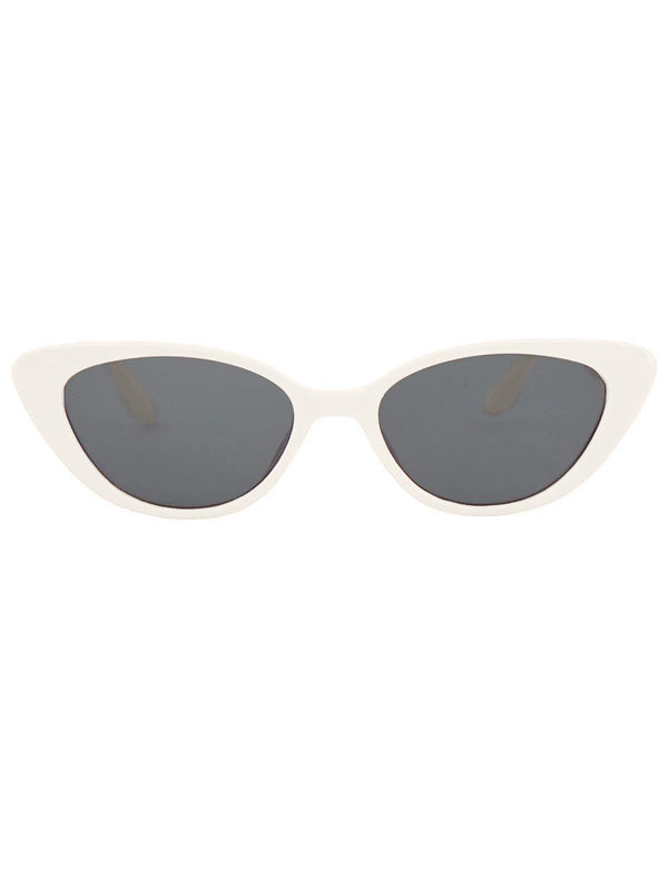 1950s Look Catseye Retro Sunglasses Cream