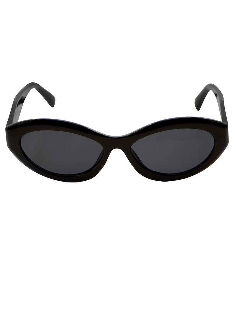 Fifties Rounded Catseye Retro Sunglasses Black