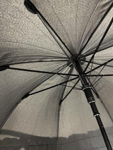 Triple Frill Black Vintage Style Umbrella