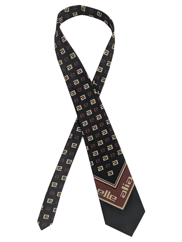 Unusual Vintage Wide Tie With Blade Lettering