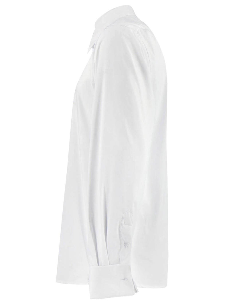 Spearpoint Collar Shirt - White Premium Cotton French Cuff